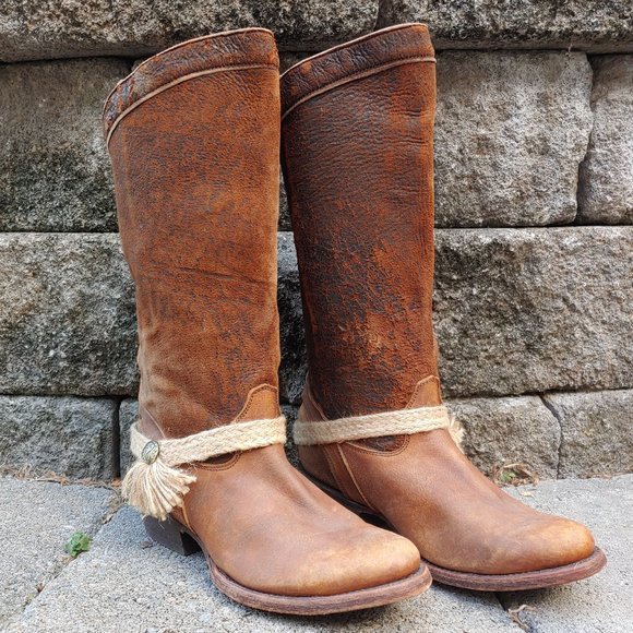 Corral Shoes - Corral Indie Spirit Leather Hazel Riding Boot 6.5